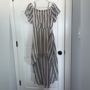 Lily Rose Striped High Low Dress